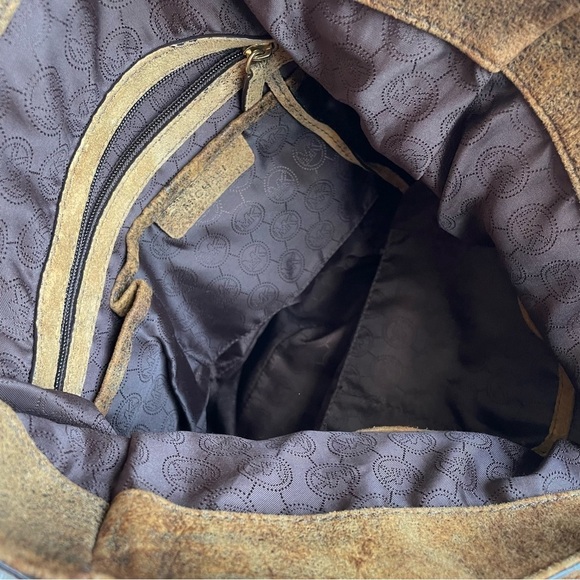 Michael Kors Jessica North-South Tote brown distressed - Picture 4 of 8